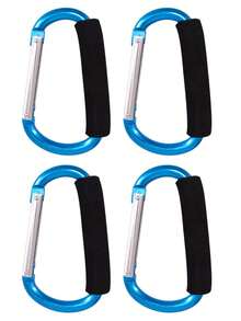 1/2/4PCS Stroller Hooks For Hanging Bags And Shopping Hanging Purses, Large Stroller Accessories Multifunctional Stroller Hook Organizer For Travel Car Seats, Large Stroller Clip Stroller Accessories For Mommy, Baby Carriage Accessories