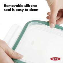 OXO Good Grips 8 cup SNAP Leakproof Glass Rectangle Food Storage Container - 1,6 - taza, rectángulo - Ver 4