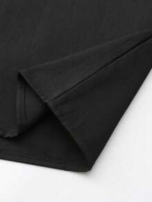 穆斯林男士长袖刺绣连帽拉链长袍，Qamis 男士款，伊斯兰宽松休闲男士长袍，四季皆宜，面料柔软 - 黑色 - 查看 8