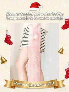 一套特大号热水袋，配有法兰绒套，容量2500毫升，长款可重复灌水，适合铺床取暖和暖脚。亲肤材质，防漏，可拆卸清洗。冬季必备，可用于温暖双手、腰部、腹部、肩膀和腿部。是生日派对回礼、圣诞礼物、斋月礼物和斋月赠礼的理想之选。 - 彩色 - 查看 6