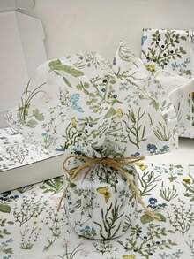 5/10/20/40张装花卉包装纸 - 柔和的蓝色、粉色、绿色、黄色花卉图案 - 轻便礼品包装，适用于生日、婚礼、派对装饰、花束 - 优雅的花卉设计，适合各种场合、节日庆典，精致的图案，细腻的质感，是手工爱好者、婚礼装饰和DIY创意的必备之选 - 彩色 - 查看 2