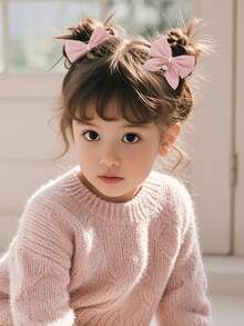 8pcs Random Color Butterfly Pendant Hairclips, Cute & Sweet Hair Accessories For Girls, Suitable For Everyday Or Party Casual Use - Multicolor - View 2