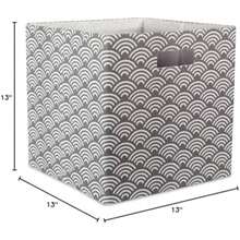 DII Contenedor de Almacenamiento Plegable de Tela para guardería, oficinas y organización del hogar, (13 x 33 x 33 cm) -(Gris L) - Multicolor - Ver 12