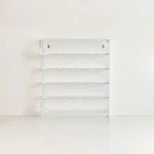 1pc Acrylic Display Case, Multi-Layer Transparent White & Gray Commemorative Coin, Medal, Collectible Storage Box, Wall-Mountable, Removable Shelves - White - View 1