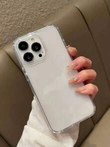 3pcs/Set Thick High Transparent Anti-Yellow Anti-Drop Phone Case, Compatible With IPhone 17/17Air/17Pro/17ProMax/16/16ProMax/16Pro/16Plus/15/15ProMax/15Plus/14/3/11/12/13/12/14ProMax/XR, Shockproof Soft Protective Cover, Phone Accessories - Clear - View 7
