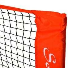 Soozier 10ft Portable Soccer Tennis/Pickleball/Badminton/ Tennis Net/ Sideline Training With Included Storage Bag, Red - BlackRed + Iron - View 6