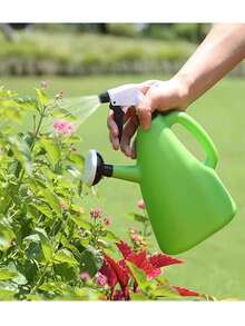 Multifunctional Garden Watering Can With Sprayer - Dual-Purpose, Manual Pressure Sprayer, Efficient Plant Watering, Durable Plastic Material, Random Color, Suitable For Various Plants