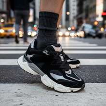 Women's Fashionable Athletic Shoes New Platform Chunky Flats High Top It Girl 900 - 黑色 - 查看 4