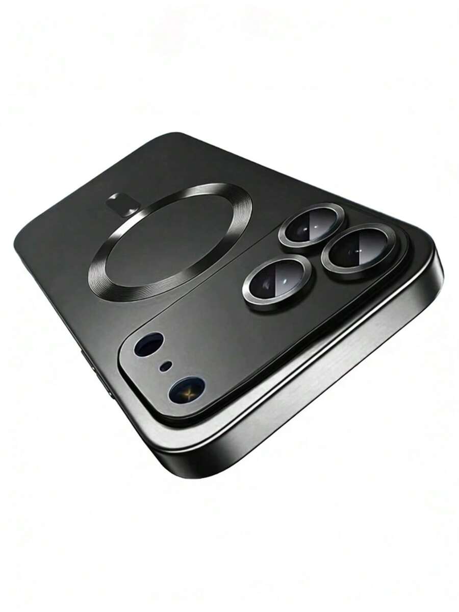 Soft Metal Texture Case Suitable For IPhone 17, 17 Air, 17 Pro, 17 Pro Max, With Ultra-Thin Design, Scratch-Resistant, Shock-Proof And Full Camera Protection. Also Fits 13, 11, 16 Pro Max, 15, 14, 12. - Black - View 1