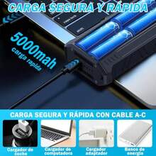 YQQ Aire Comprimido130000 rpm Pistola de sopladora de aire inalambrica Aire Comprimido para PC Laptop Sofá Muebles Coche2179 - como en la foto - Ver 4