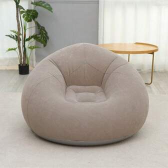 Fauteuil pouf gonflable, Chaise de camping gonflable, Canapé-lit gonflable, Chaise gonflable pliable et portable, Convient pour le salon, la chambre à coucher, la salle de lecture