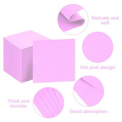 20pcs/Set, 40pcs/Set, 60pcs/Set Thicker Soft Sakura Purple Party Napkins, 2-Ply Soft Paper Napkins, Unfolded Size 33cm*33cm, Suitable For: Wedding, Tea Party, Birthday Party Decoration, Party Decoration, Party Supplies, Holiday Decoration, Holiday Supplies