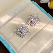 Seaside Vacation Style Pearl White Flower Earrings Light Luxury Niche Design Sense Stud Earrings Wedding Bridal Jewelry - 31#E6505 Silver Needle - Gold - View 20