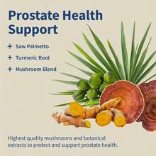 Natural Prostate Supplement For Men - Saw Palmetto Extract & Turmeric - Urinary Tract Health - 3rd Party Tested - 1 chai - Xem 5