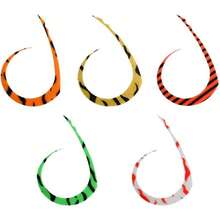 5pcs Hook Streamers Reemplazo de Colas De Repuesto Molles De Sujecin De Silicona Lneas Lures Accesorios Gancho - inicial - Ver 5