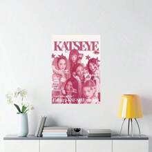 1张时尚海报，K-Katseye乐队美学墙面艺术海报，家居墙面装饰，KATSEYE设计装饰，艺术墙面装饰，客厅礼物，送给朋友的完美礼物，适合家人、朋友和粉丝 - 1個 - 查看 8