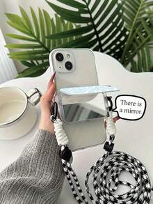 Funda de teléfono personalizable con cordón y correa para la muñeca con clip cruzado, soporte móvil personalizado con foto, regalo DIY para cumpleaños y San Valentín - Multicolor - Ver 4