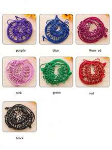 Portable Windproof Clothesline With Clips, Adjustable Clips - Durable And Suitable For Balcony And Outdoor Drying - Multicolor - View 6