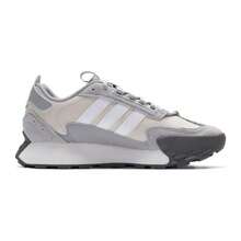 Adidas FUTRO MIXR 男女通用跑步鞋，轻便户外休闲运动鞋，适合日常锻炼和旅行，舒适 KJ2055 - 純灰/白色/亮白 - 查看 2