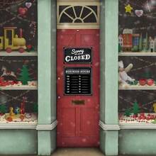 Business Hours Sign Store Hours Sign Hanging Open And Closed Signal Double Sided Wooden Business Hangable Decorative Welcome Boards With Time Digital Stickers And Hook Store Shop Black Board - Bảng đen - Xem 5