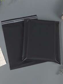 50pcs Black Courier Bags, Thickened Logistics Bags, Gift Bags, Waterproof Transportation Packaging Bags, Clothing Shopping Bags, Holiday Gift Bags, Black Self-Adhesive Bags, Suitable For Back To School Season. Ideal For Shopping Malls, Offices, Weddings, Christmas Parties And Various Occasions, Perfect For Christmas Gift Packaging. - Black - View 10