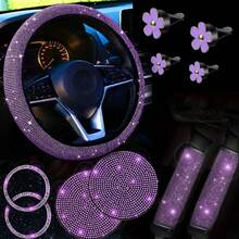 Hiny Artificial Rhinestone Car Interior Decoration 11pcs Set, Stylish All-Season Accessories For Your Vehicle, Vehicle Decor, Interior Embellishment, Shiny Accents, Rhinestone Design, Handcrafted Accents, Highshine Finish, Decorative Pieces - 11 CÁI - Xem 9