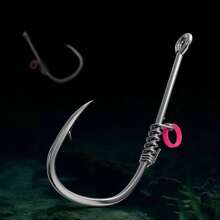 Hook Walker Walker - Soporte De Cebo De Acero Al Carbono, Ganchos Fijos Luminosos De Camarones vivoss Accesorios pescaa para Agua Dulce Y Agua Salada, Incluye Lneas Y Pesos Adecuados para Capturar - pequeño - Ver 3