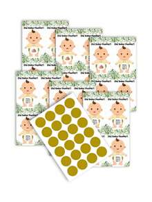 Party Game Gender Reveals Scratch Card Atmosphere Decoration Props For Boys Or Girls Anniversary Gift Party Decoration Happy Birthday Party Wedding Bridal Shower Gift Baby Shower Supplies Game Card - Shape - View 6