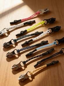 10个/1个随机颜色热缩管拉绳，服装和行李抽绳，PE管拉头绳，打结袖拉绳，DIY服装和行李抽绳（不含拉链头） - 彩色 - 查看 5