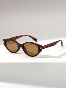 1副女士猫眼PC铆钉复古休闲街头风时尚眼镜 - 彩色 - 查看 11