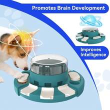 Level 2 In 1 Dog Puzzle Toy For Small/Medium/Large Dogs Treat Puzzles Slow Feeder Enrichment Food Feeding Dispenser Puppy Mental Stimulation Brain Stimulating Mind Toys Christmas New Year Gift - 馬提斯綠 - 查看 4