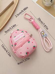 Túi mini vải bố mùa hè mới, túi đeo chéo nữ, túi đựng điện thoại in họa tiết tối giản, túi vải độc đáo cho nữ, ví mini, ví cầm tay, ví nhỏ, ví móc khóa, ví đeo cổ tay, ví đựng tiền xu - Nhiều màu - Xem 4