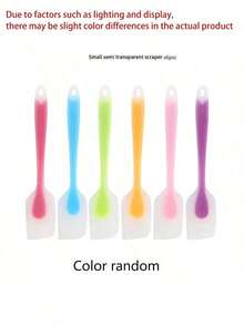 1/2/4 Pcs Silicone Spatula, Mini Silicone Scraper, Jam Scraper, Heat Resistant Butter Scraper, Mixing Baking Tool, Kitchen Utensil, Apartment Essential (Length 21cm/8.26in) - Multicolor - View 10