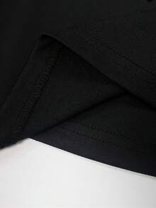 NIKBK Đầm dạ hội nữ màu đen trễ vai đính đá lấp lánh, đầm maxi dáng đuôi cá ôm sát bằng satin, đầm dạ hội cao cấp dành cho thảm đỏ. - màu đen - Xem 10