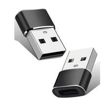 USB C 母口转 USB 公口适配器，Type-C 母口转 USB 公口适配器，Type C 转 USB A 充电转换器，兼容 15 Plus 13 12 11 Pro Max，兼容三星 Galaxy S23 S22 S21 S20 Ultra，兼容 Series 7 8 SE，iPad Air USB C 母口转 USB 公口适配器套装 [铝合金外壳，旅行必备] Type C 充电线电源转换器 CarPlay 等。 - 黑色 - 查看 4