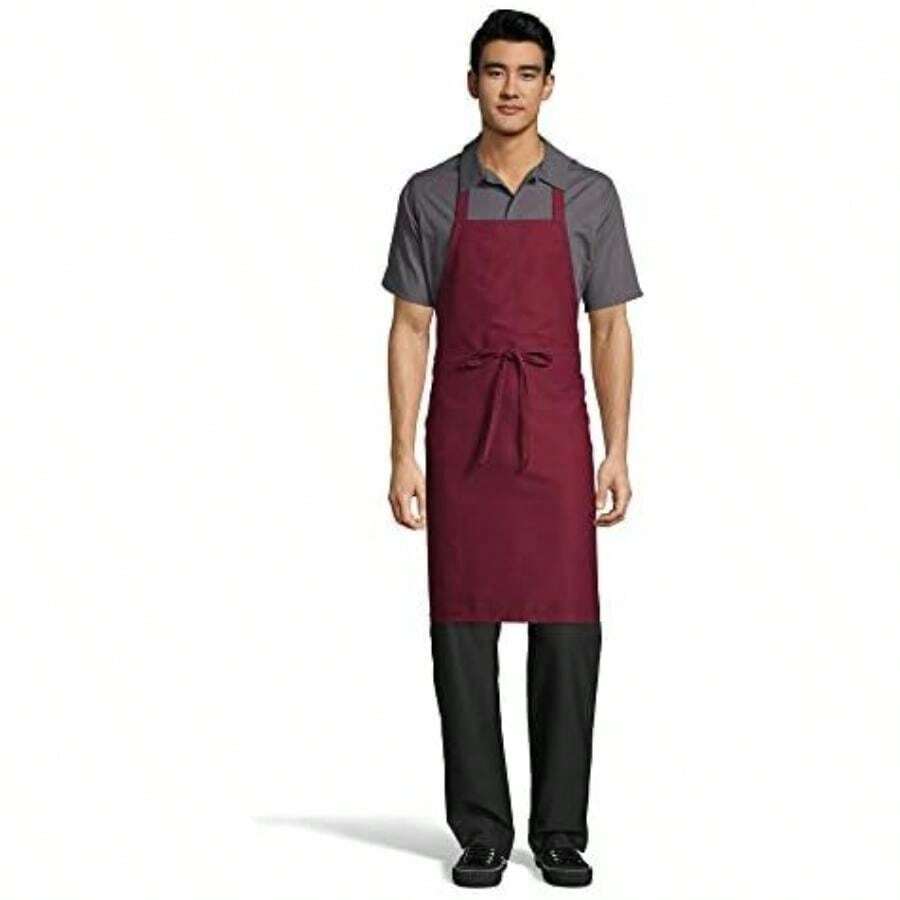 Uncommon hilos restaurante babero delantal Unisex(Talla Única Burgundy) - Multicolor - Ver 1