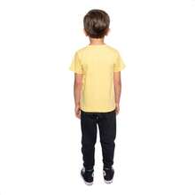 Girls' Short-Sleeve T-Shirt, 100% Cotton - 黃色 P - 查看 3