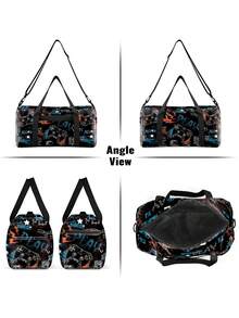 Kids Game Controller Print Travel Duffel -Spacious Lightweight Polyester Carry-On Bag Boys & Girls - Ideal For Gym, Dance, Weekend Trips, Parties - one-size - View 4