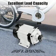 SanBouSi Electric Tricycle Motor Brushless Geared Motor Bicycle Conversion Kit Motor Controller For Tricycle Rickshaw Three-Wheeled Bike, DIY Part (750W 48V) - Đen và Bạc - Xem 6