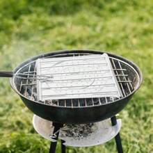 YQQ Parrilla Para Asar Estante Perforado De Metal Sin Revestimiento Con Mango Aislante Para Camping Cocina Pan Carne Verduras 15.35X7.87 Pulgadas2179 - Pago - Ver 2