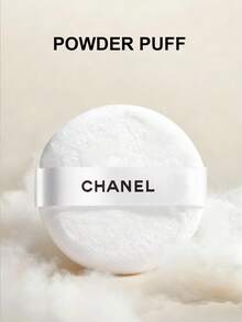 CHANEL White Original Loose Powder Puff. Powder Puff. Makeup Tools. Refill Pack. - White - View 1
