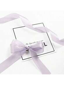 1pc 2.5cm Double-Sided Satin Ribbon DIY Rose Decoration, Gift Packaging - Wedding Party Bow Ribbons, Table And Chair Decorations, Flower Arches, Gift Boxes, Cake Decorations, Clothing Accessories, Weaving, Bow Ribbons, Satin Ribbons - Red and White - View 7