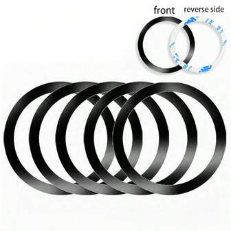 5pcs Magnetic Sticker Pad, Suitable For Magnetic Phone Holder, Universal Magnetic Plate Is An Excellent Choice As A Gift For Family And Friends Or Birthday Present, Also Can Be Used As Car Accessories And Car Phone Holder