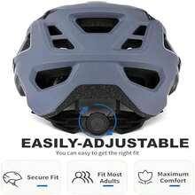 Adult Mountain Bike Helmet for Cycling and Electric Bikes, Suitable for Both Genders, Ideal for Mountain Biking and Urban Riding - Estilo B-Gray - Ver 7