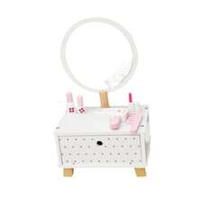 Menolana Tocador de Princesa de Madera para niños pequeños tocador de Maquillaje Juguetes de Aprendizaje de Habilidades Juego de rol Juego de simulacionConveniente y duradero, favorito para niños - Multicolor - Ver 2