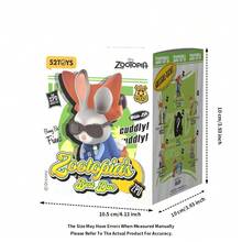 （随机1个）官方授权最佳伙伴盲盒 - 100% 正品朱迪·霍普斯和尼克·王尔德动漫角色收藏品，柔软橡胶毛绒惊喜玩偶，随机发货1个，款式隐藏，可爱桌面摆件，包包挂件钥匙扣，适合手提包、汽车，是送给孩子、青少年和粉丝的完美生日节日礼物，卡通友谊主题装饰配件 - 彩色 - 查看 8