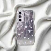 1pc Minimalist Heart-Shaped Phone Case, Monochrome White & Gray, Elegant Feather Gradient Laser Holographic Design, Compatible With IPhone X, XR, XS Max, 11, 12, 13, 13 Pro, 13 Pro Max, 14 Pro Max, 15, 15 Pro, 15 Plus, 15 Pro Max, 16, 16 Pro, 16 Plus, 16 Pro Max, Series,Suitable For IPhone 17 Air - 小羽毛 - 查看 6