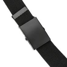 Durable Men's Nylon Belt - Fashionable Black, 1.5inch Width, Casual Canvas Belt With Textured Pattern And Sturdy Metal, Suitable Jeans, Casual Accessories| Textured Pattern Belt| Premium Craftsmanship - 灰色 - 查看 4