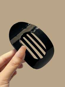 1pc/4pcs Set Colorful Leopard Print Flat Round Hair Clips, Non-Slip Alligator Clips, Arched Design, Retro Minimalist Women Hair Accessories, Hair Clips, Hair Claws, Hair Pins, Hair Barrettes, Head Accesssories - Multicolor - View 6