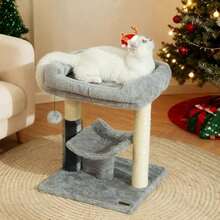 HOOPET Cat Tree Tower Poste Rascador para Gatos De Interior con Percha Super Acogedora Autoarregladora para Gatos Y Pelota Colgante Interactiva Ideal para Gatitos Y Gatos - como en la foto - Ver 3